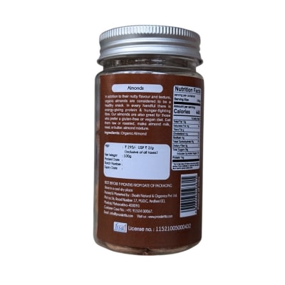 Praakritik Natural Roasted  Salted Almond - 100 Gm