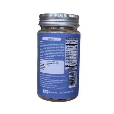 Praakritik Natural Roasted  Salted Cashew - 100 Gm