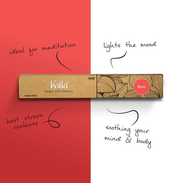 Kalla Rose Agarbatti 40u - 70 Gm