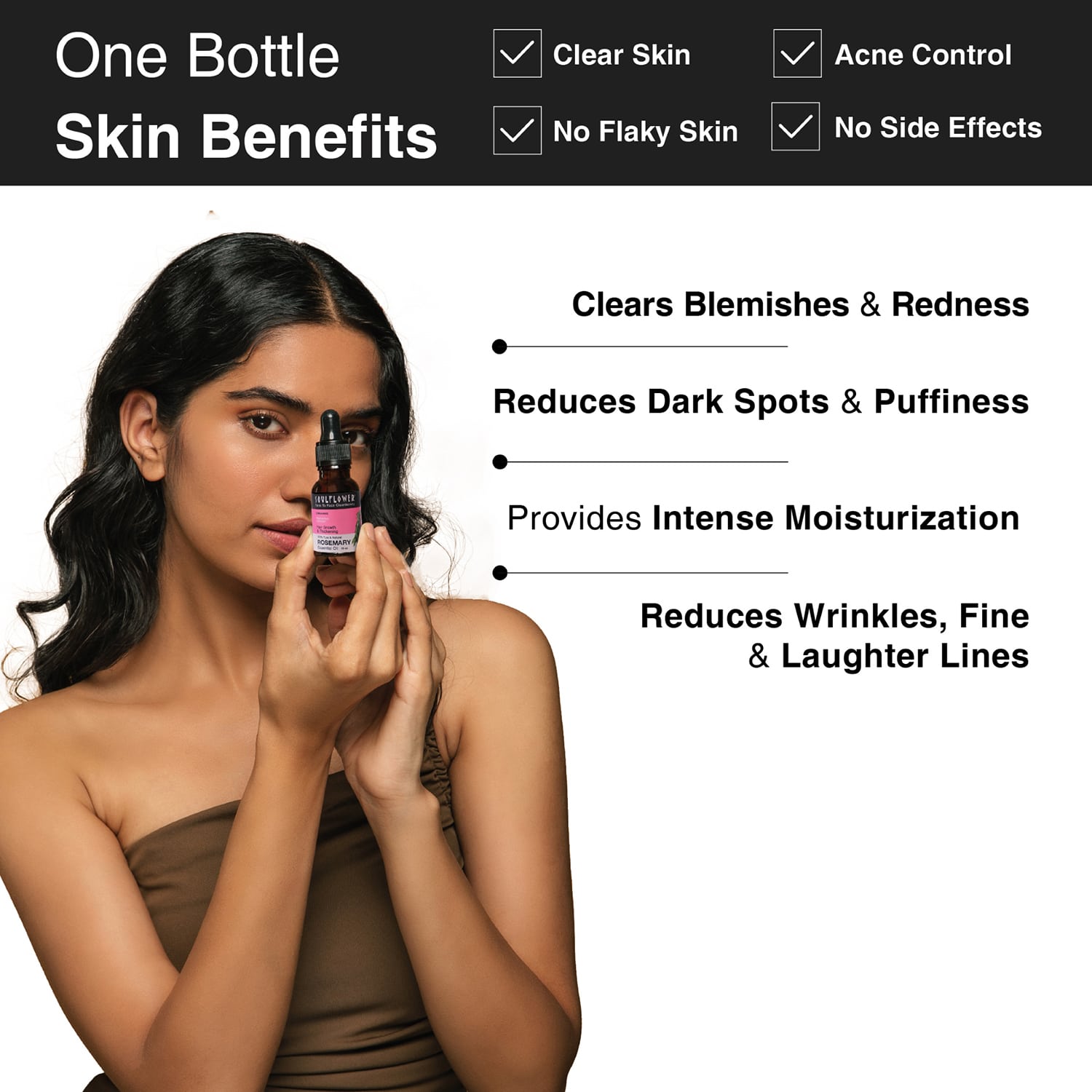 Soulflower Rosemary Essential Oil 15ml  for Hair Growth Hair Fall Control  Hair Nourishment Undiluted