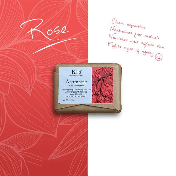 Kalla Rose Soap Box 100gx4u - 400 Gm