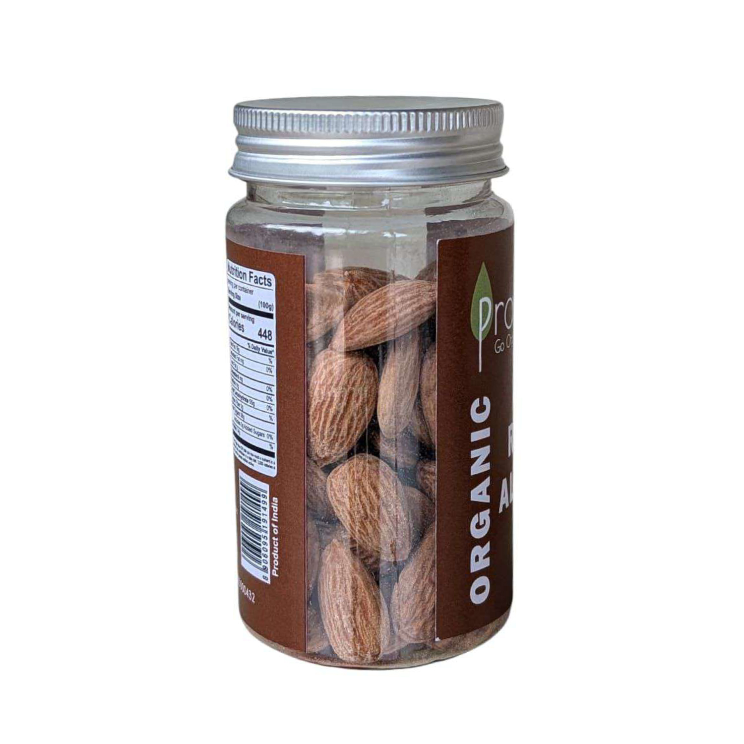 Praakritik Natural Roasted  Salted Almond - 100 Gm