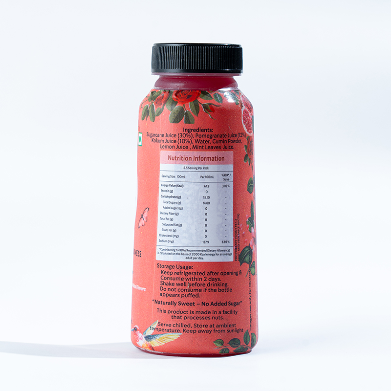 Rus Organic Ruby Juice Kokum  Pomegranate - 250 ML