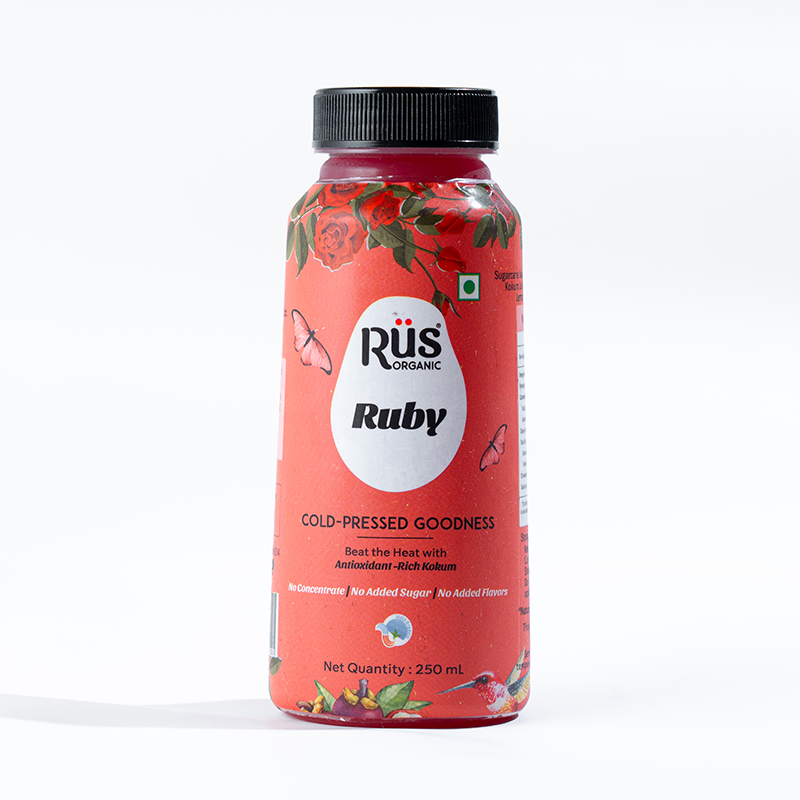 Rus Organic Ruby Juice Kokum  Pomegranate - 250 ML
