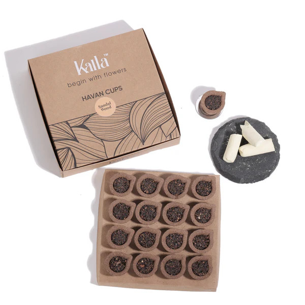 Kalla Sandalwood Havan Cup 16u - 1 Box