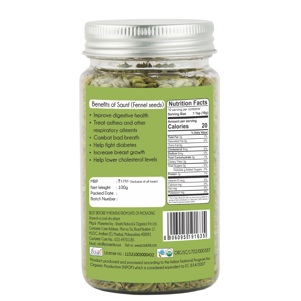 Praakritik Organic Saunf