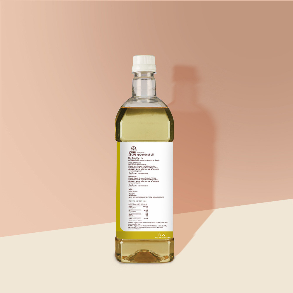 Pure Sure Organic Sunflower Oil - 1 Ltr