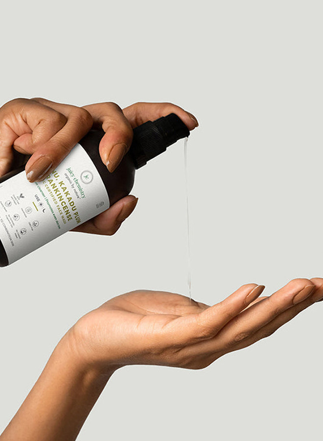 Juicy Chemistry Tamanu Kakadu Plum  Frankincense Organic Face Wash - For Damaged  Pigmented Skin