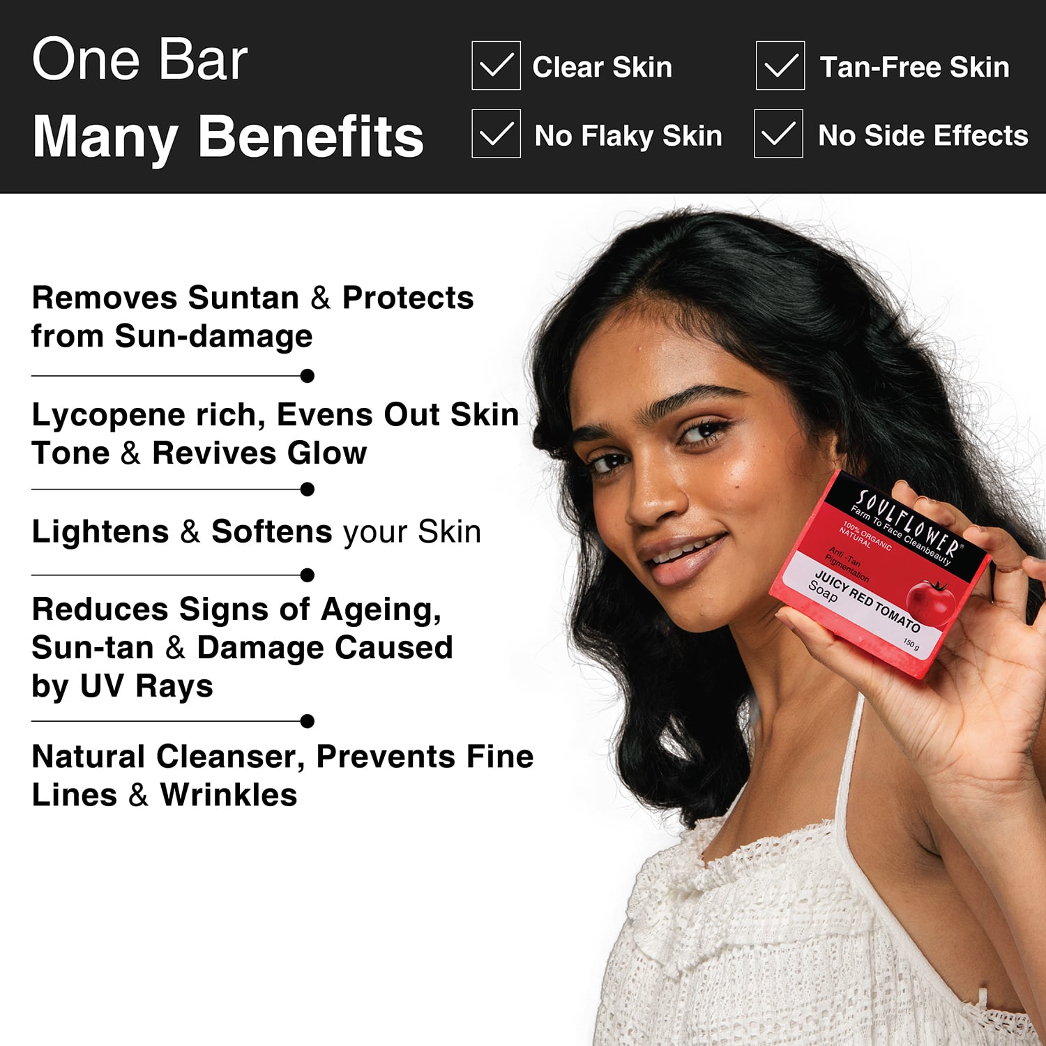 Soulflower Juicy Red Tomato Soap 150g