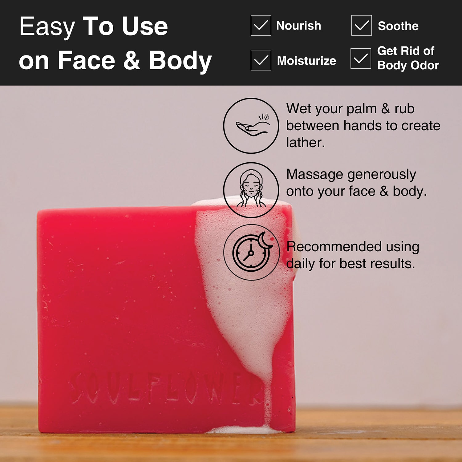 Soulflower Juicy Red Tomato Soap 150g