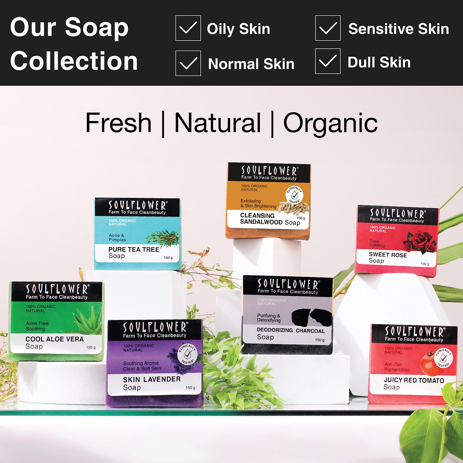 Soulflower Juicy Red Tomato Soap 150g