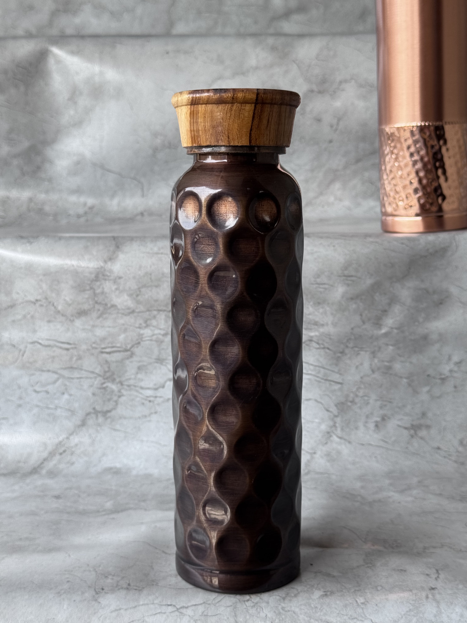 Ac Tulsi Antique Diamond Copper Bottle 1000 Ml - 1 U