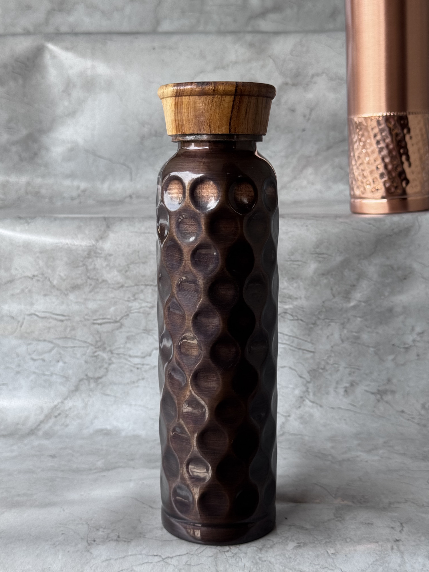Ac Tulsi Antique Diamond Copper Bottle 1000 Ml - 1 U
