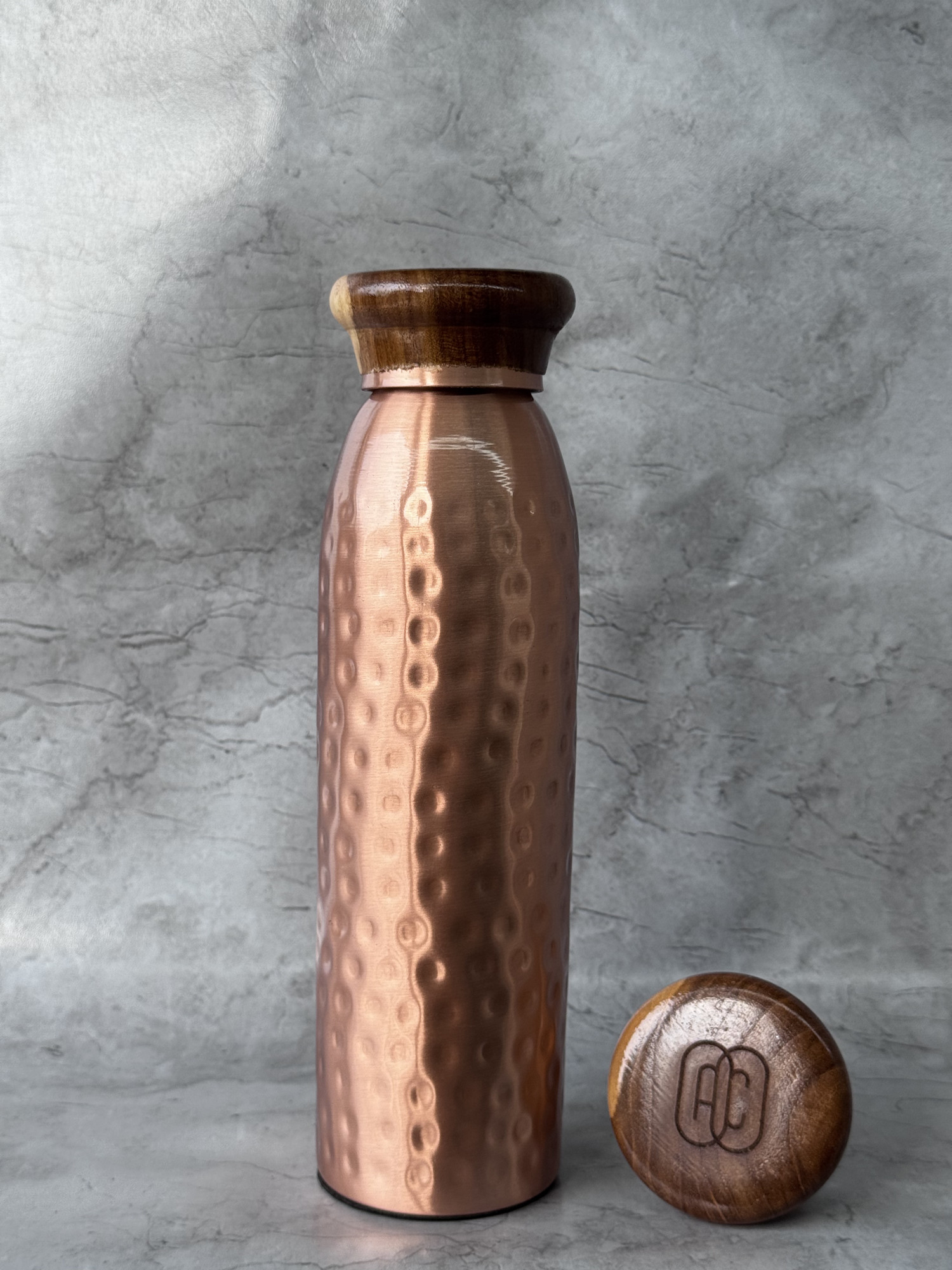 Ac Ayurveda Full Spotted Copper Bottle 1000 Ml - 1 U