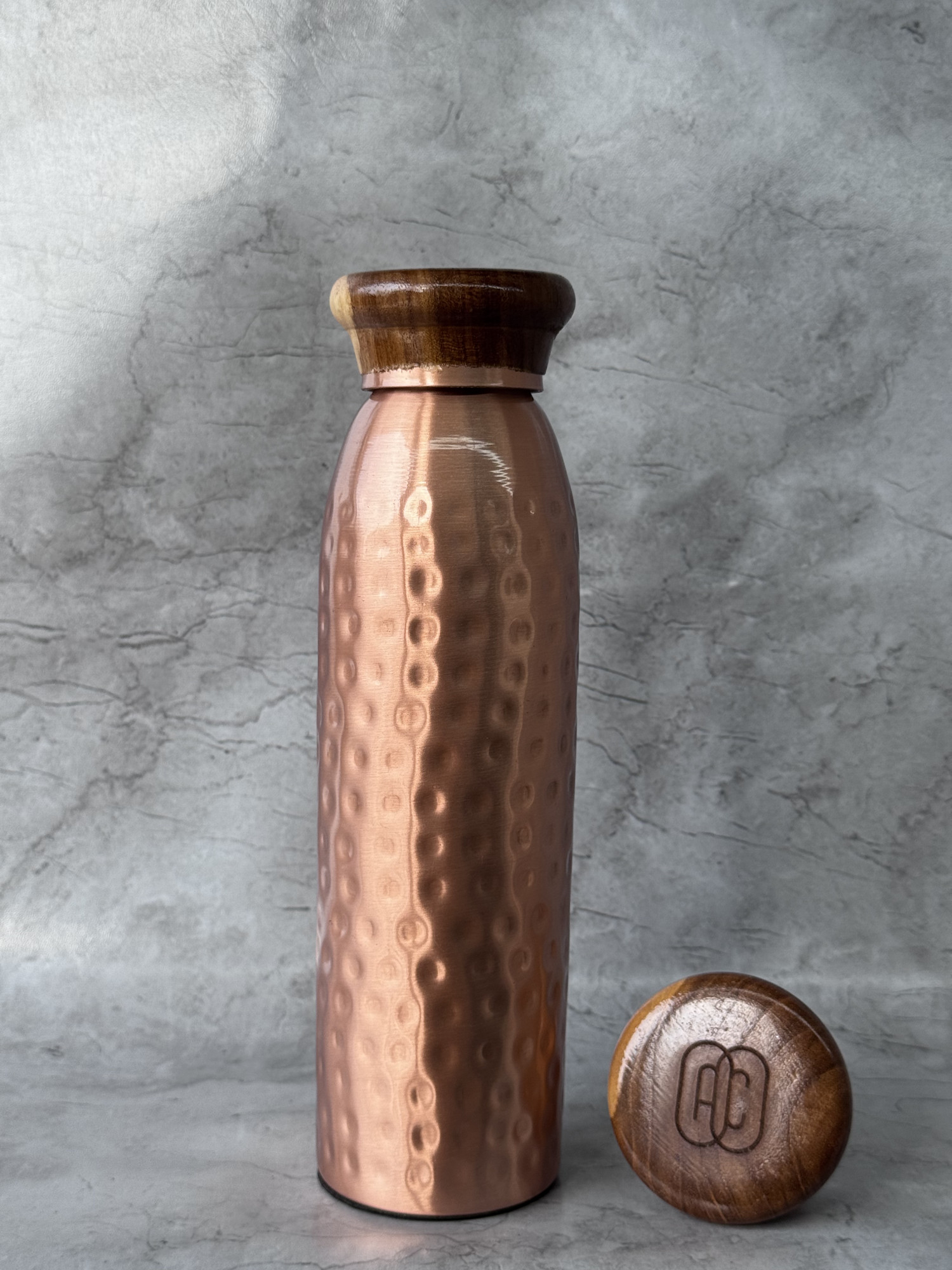 Ac Ayurveda Full Spotted Copper Bottle 1000 Ml - 1 U