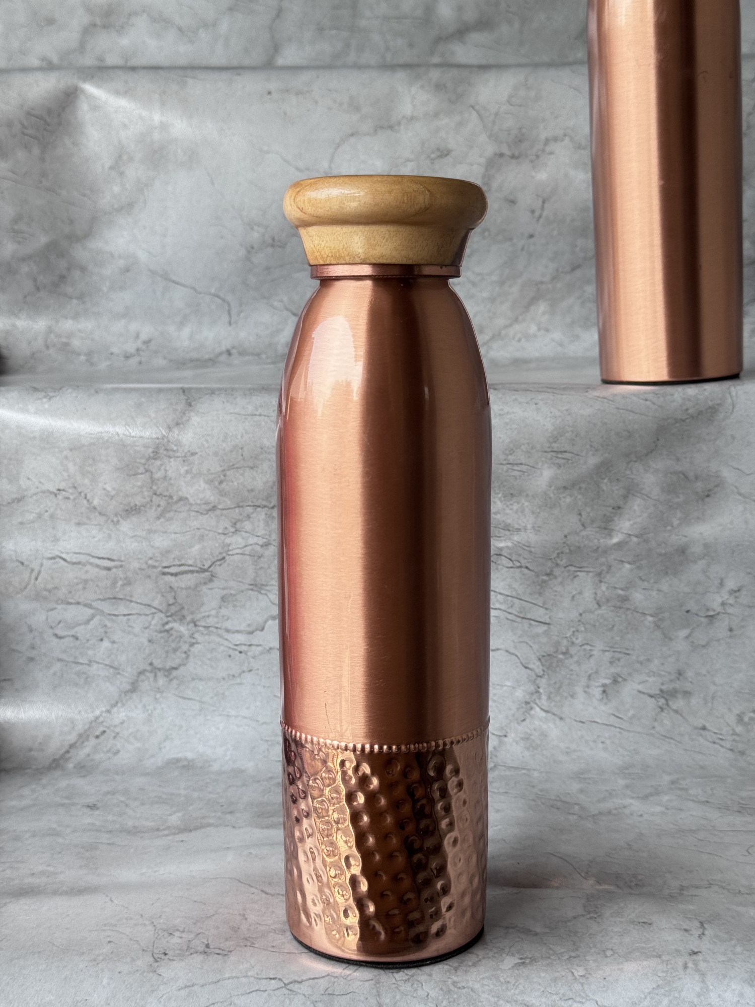 Ac Ayurveda Half Spotted Copper Bottle 1000 Ml - 1 U