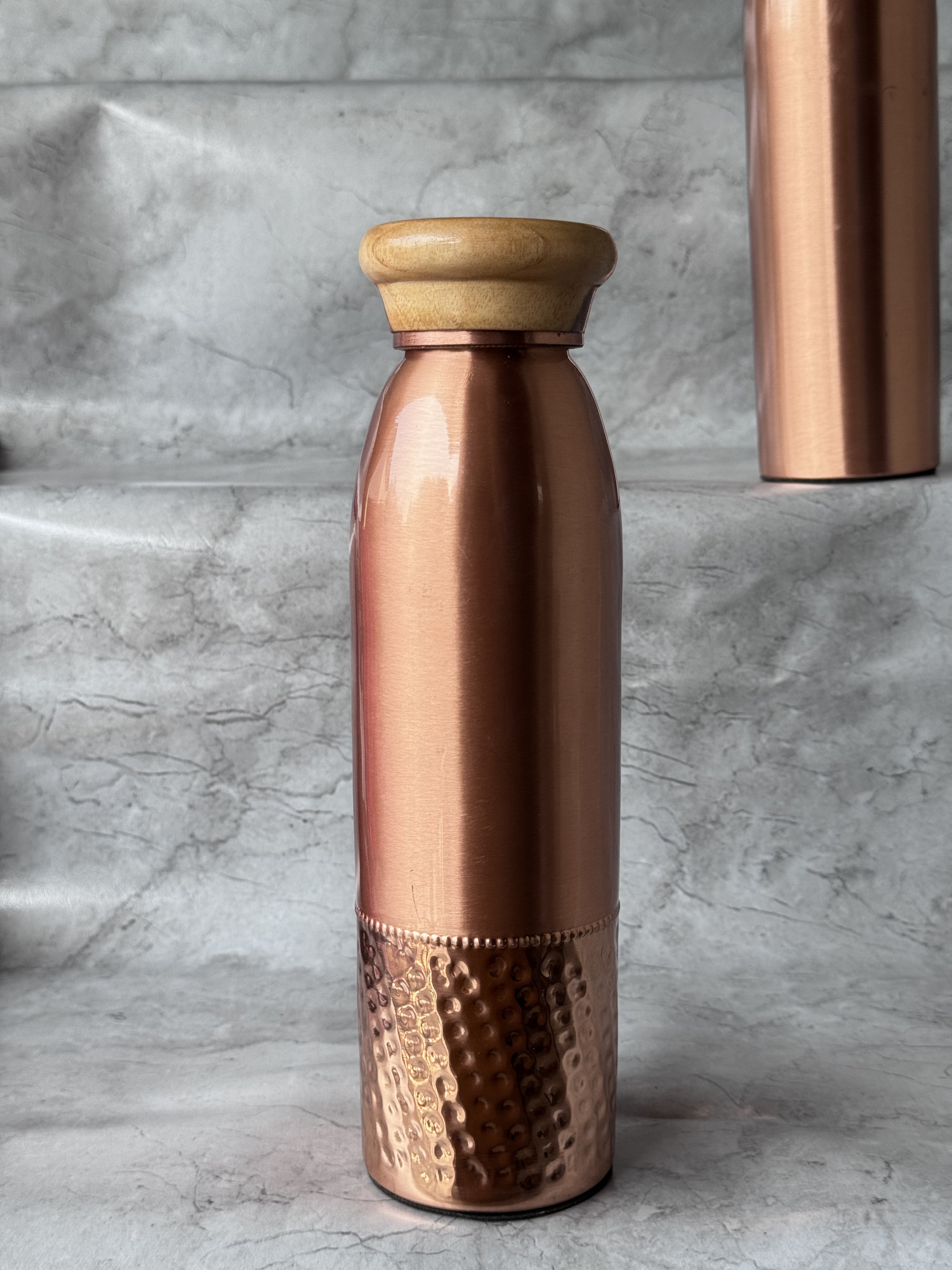 Ac Ayurveda Half Spotted Copper Bottle 1000 Ml - 1 U