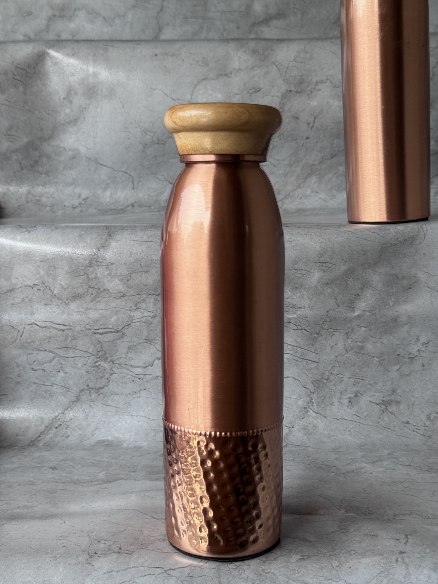 Ac Ayurveda Half Spotted Copper Bottle 1000 Ml - 1 U