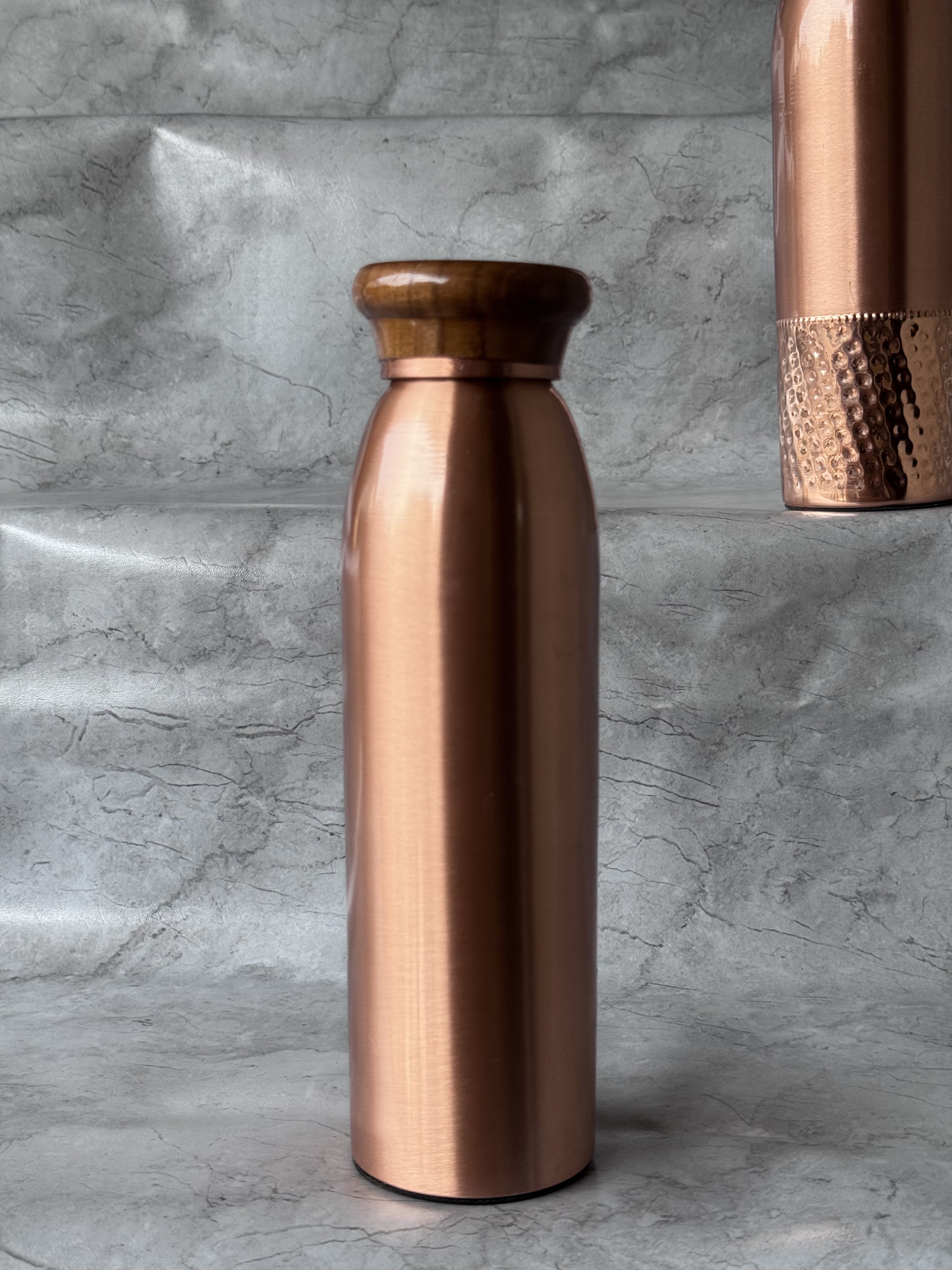 Ac Tulsi Plain Copper Bottle 1000 Ml - 1 U