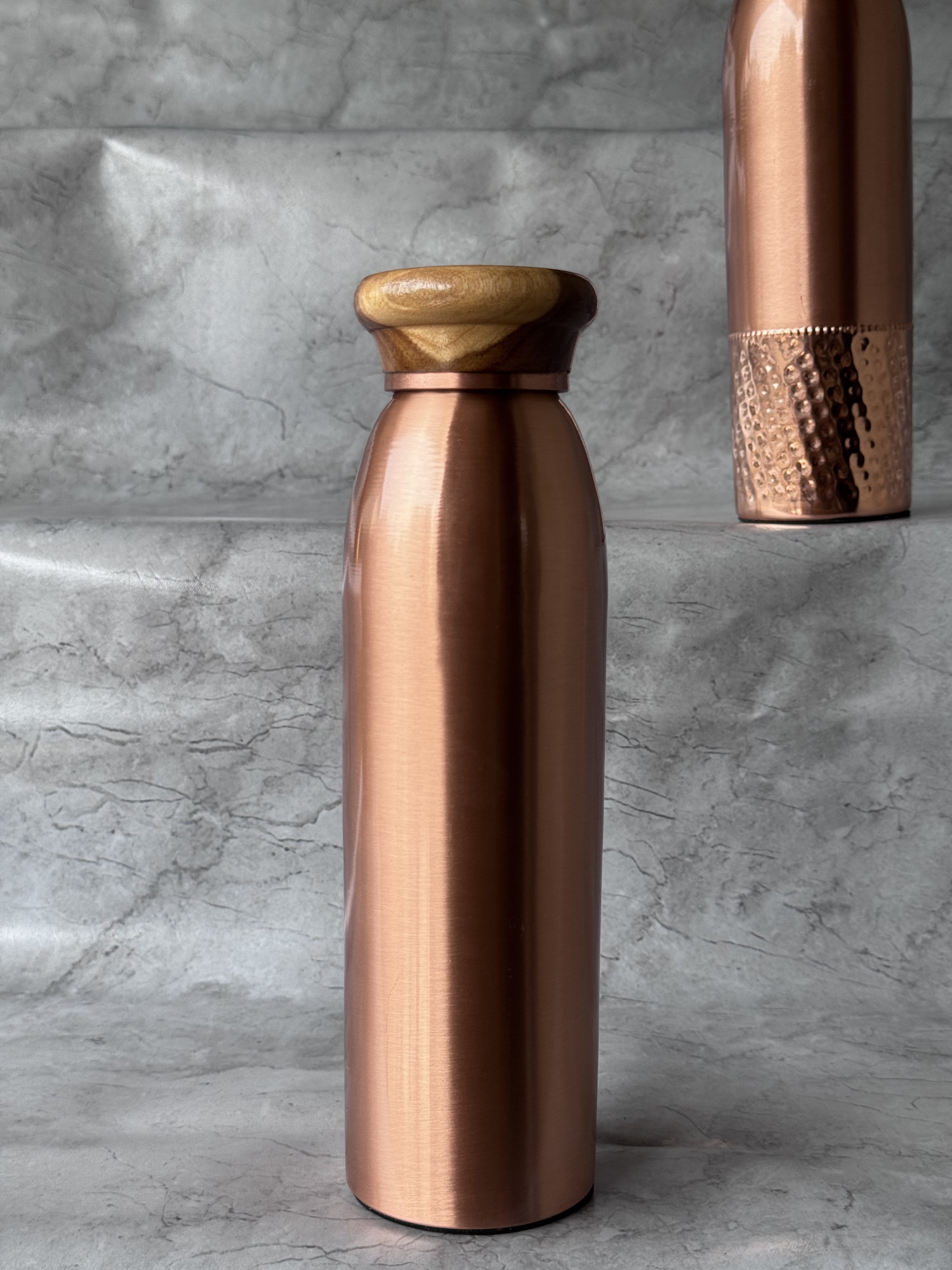 Ac Tulsi Plain Copper Bottle 1000 Ml - 1 U