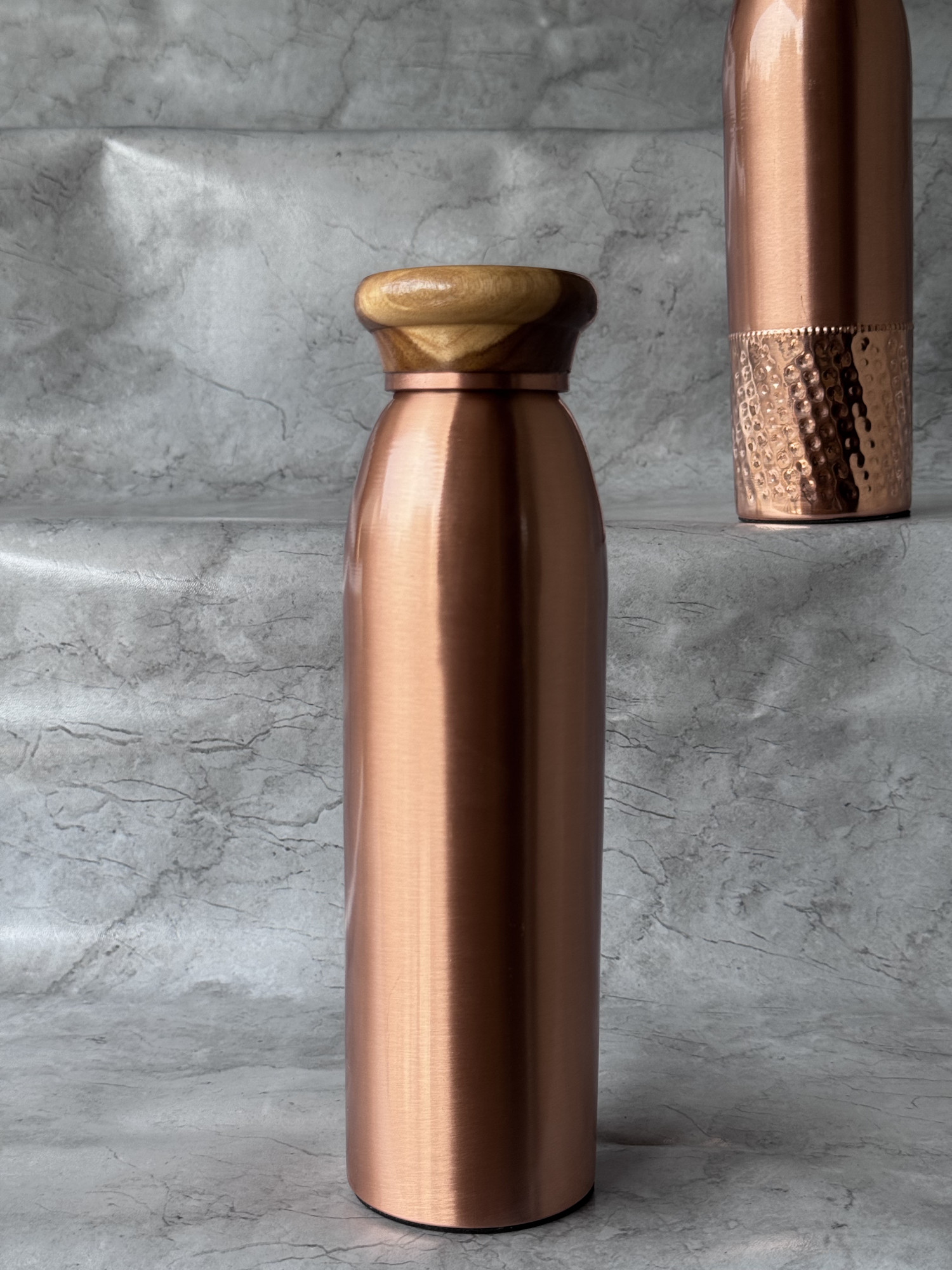 Ac Tulsi Plain Copper Bottle 1000 Ml - 1 U