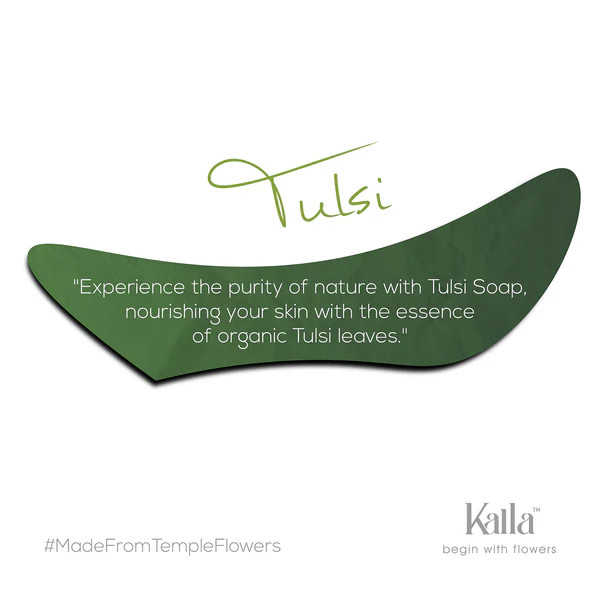 Kalla Tulsi Soap Box 100gx4u - 400 Gm