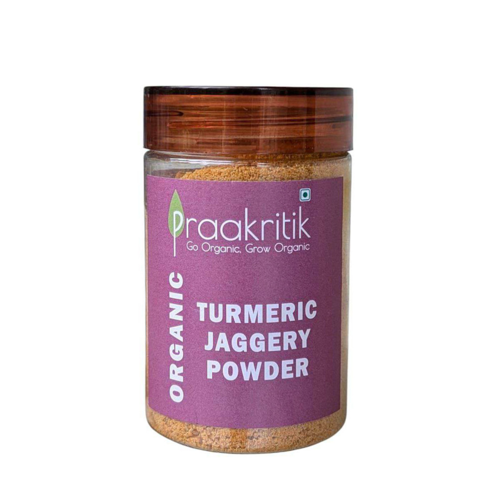 Image of Praakritik Natural Turmeric Jaggery Powder - 100 Gm