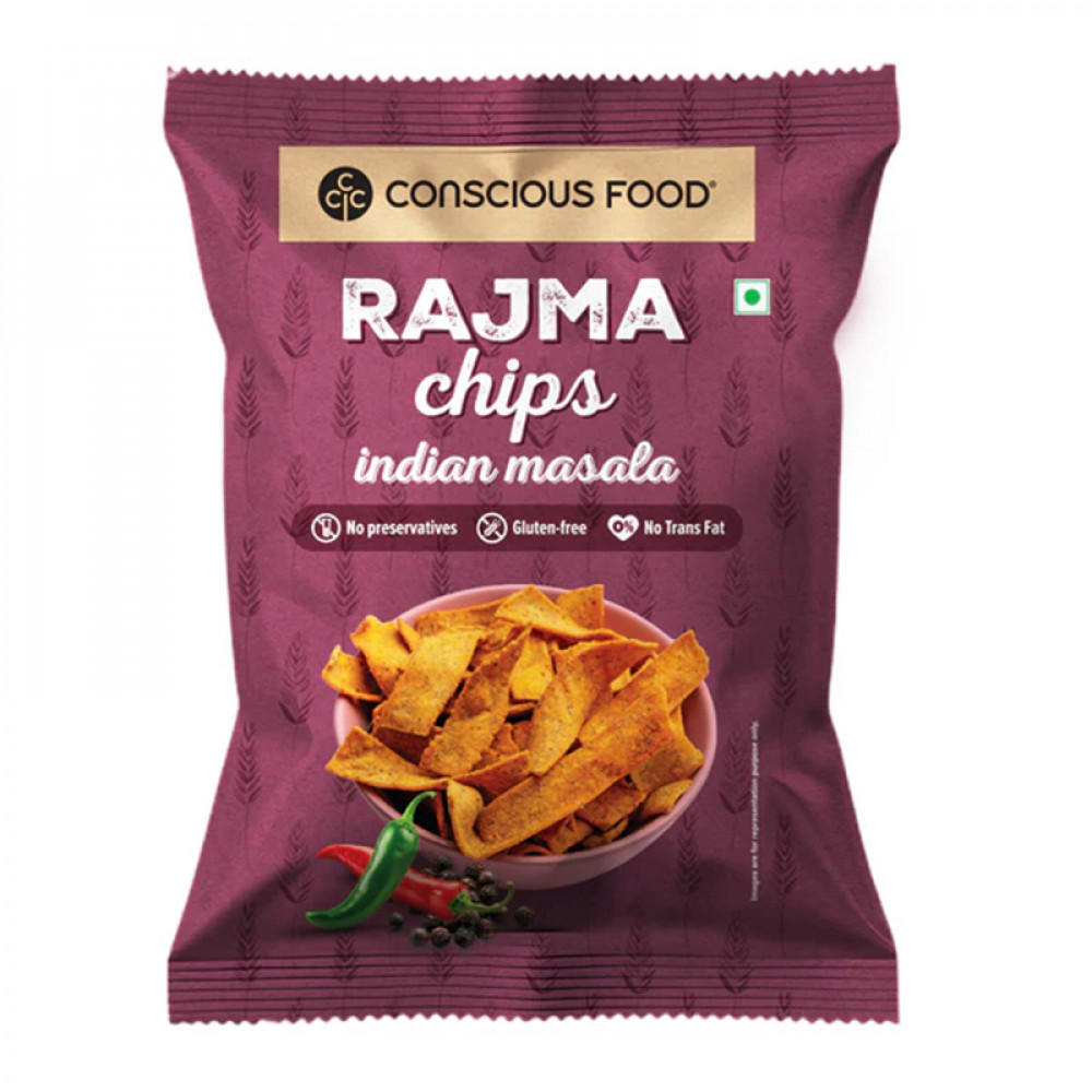 Image of Conscious Food Rajma Chips 50g - High-Protein Bean Snack