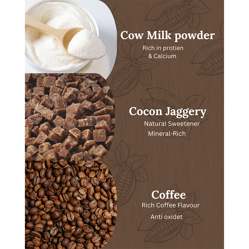 Zugar Coffee Premix 20g  No Refined Sugar Natural Instant Coffee