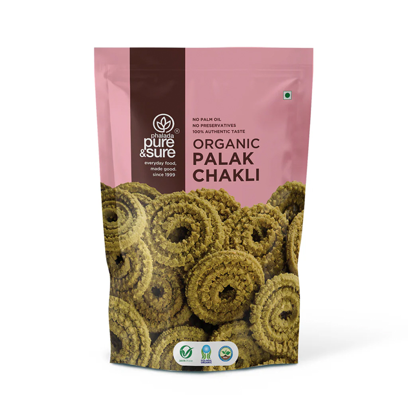 Pure  Sure Organic Palak Chakli - 120 Gm