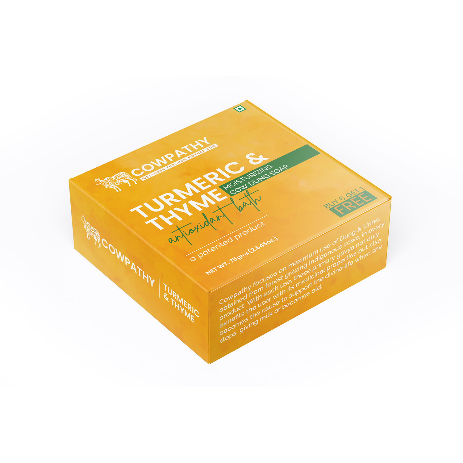 Cowpathy Cow Dung Soap Turmeric Soap