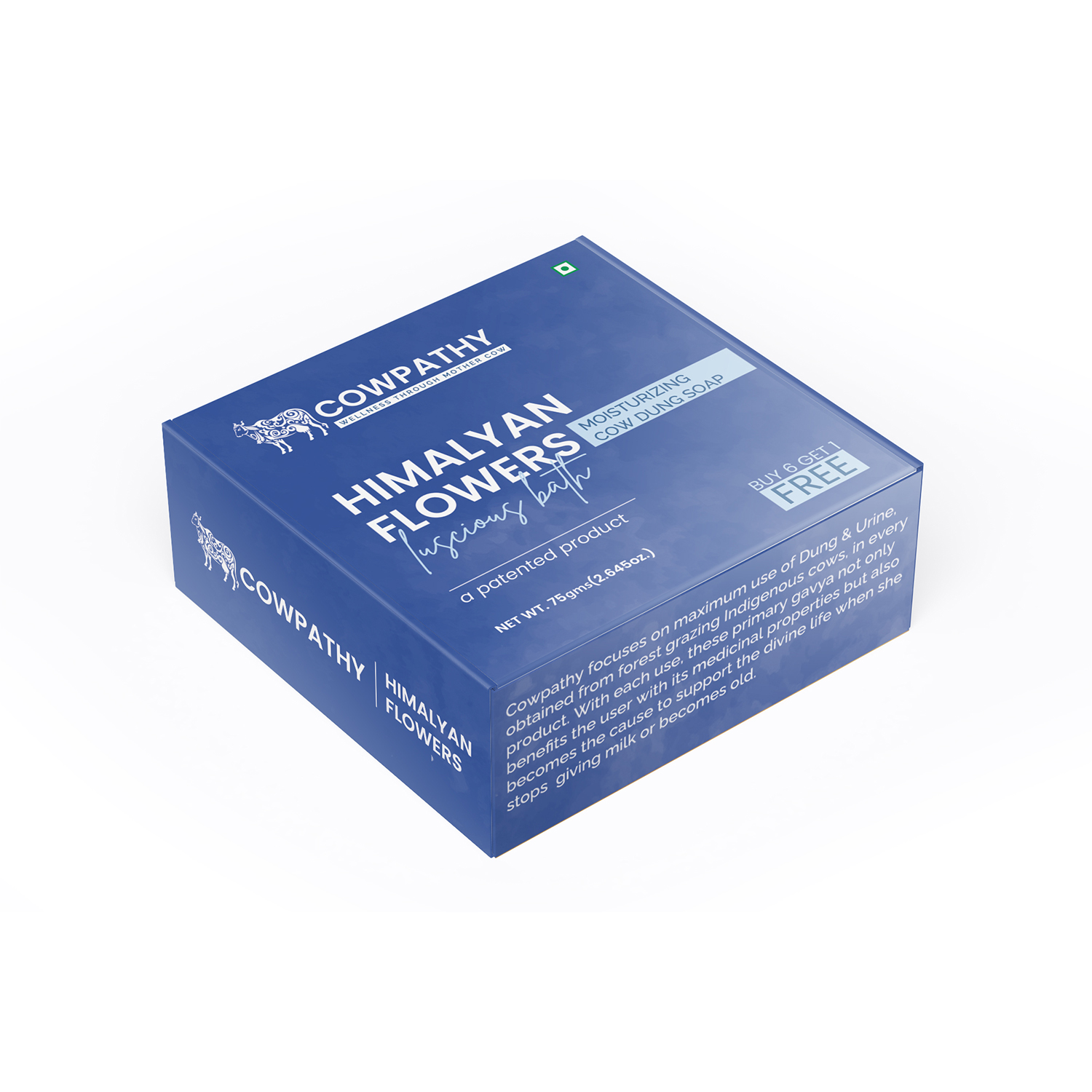 Cowpathy Cow Dung Soap Himalayan Flowers