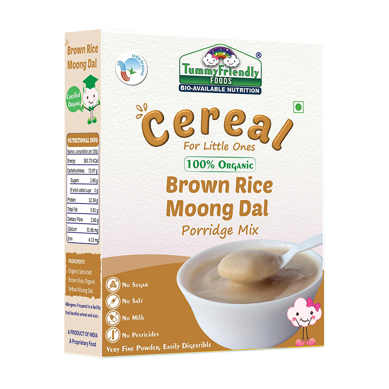 TummyFriendly Foods Sprouted Brown Rice Moong Dal Porridge Mix Stage-2 - 200 Gm