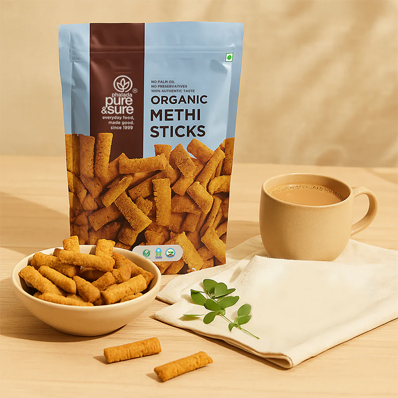 Pure  Sure Organic Methi Sticks - 120 Gm