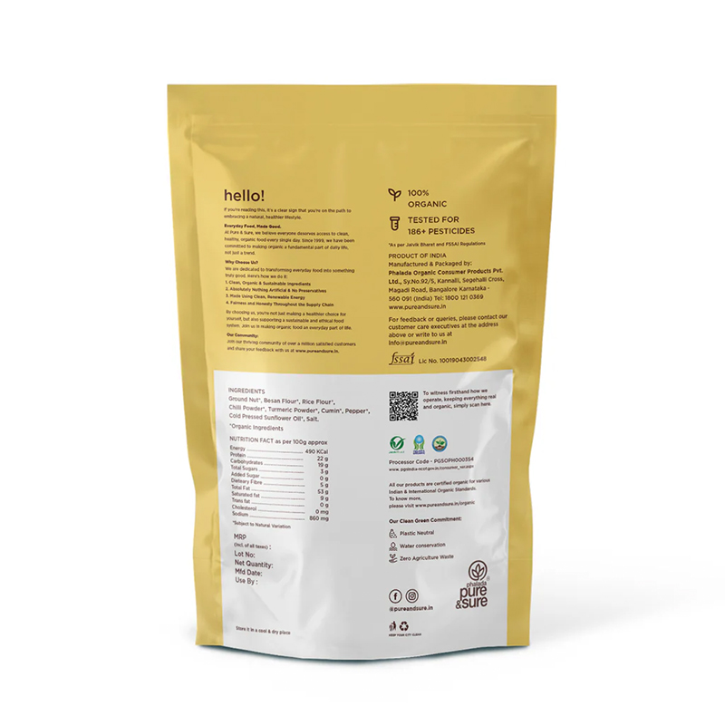 Pure Sure Organic Peanut Masala - 150 Gm