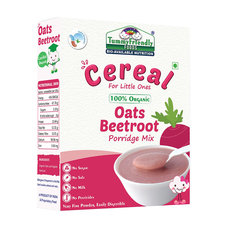 TummyFriendly Foods Oats Beetroot Porridge Mix Stage-2 - 200gm