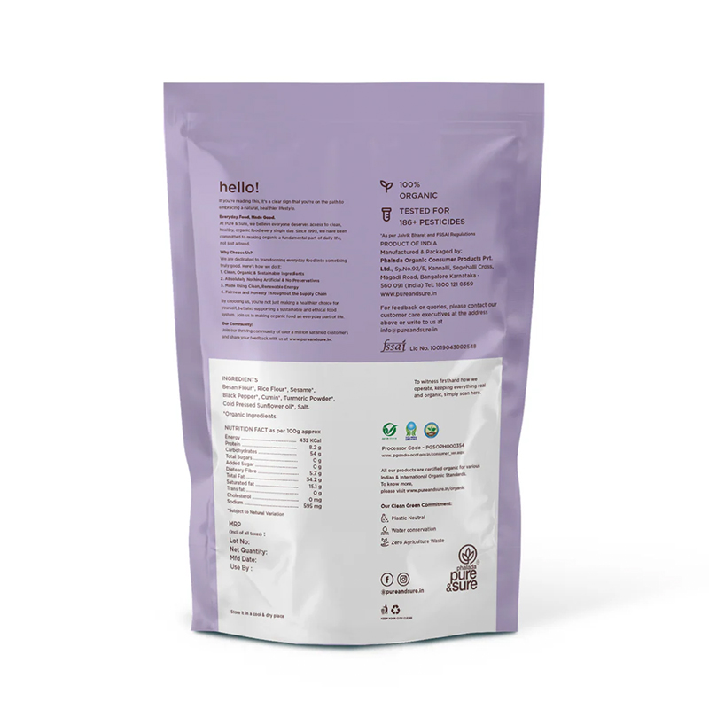 Pure  Sure Organic Kara Sev - 100 Gm