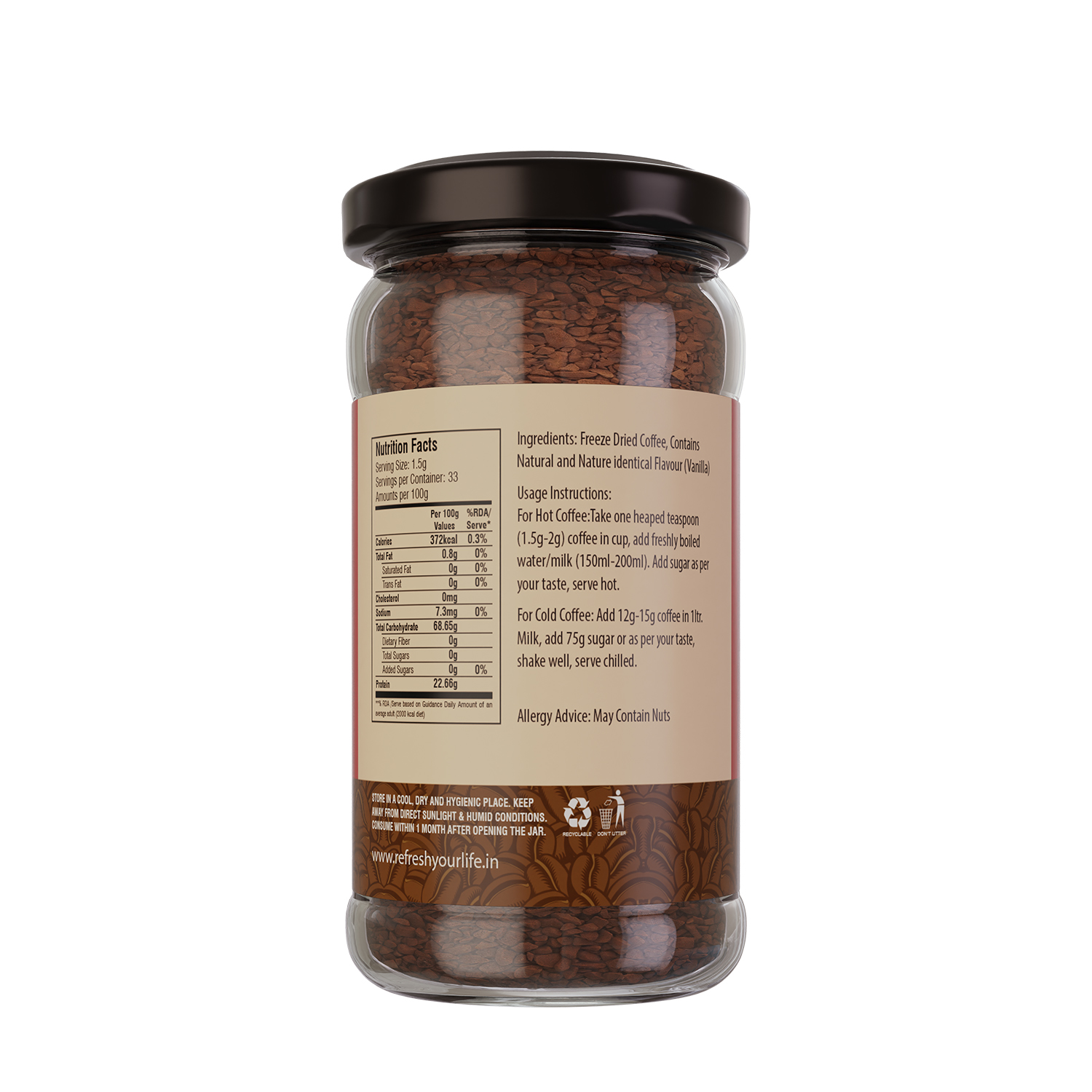 Instant Vanilla Coffee - 50 gm