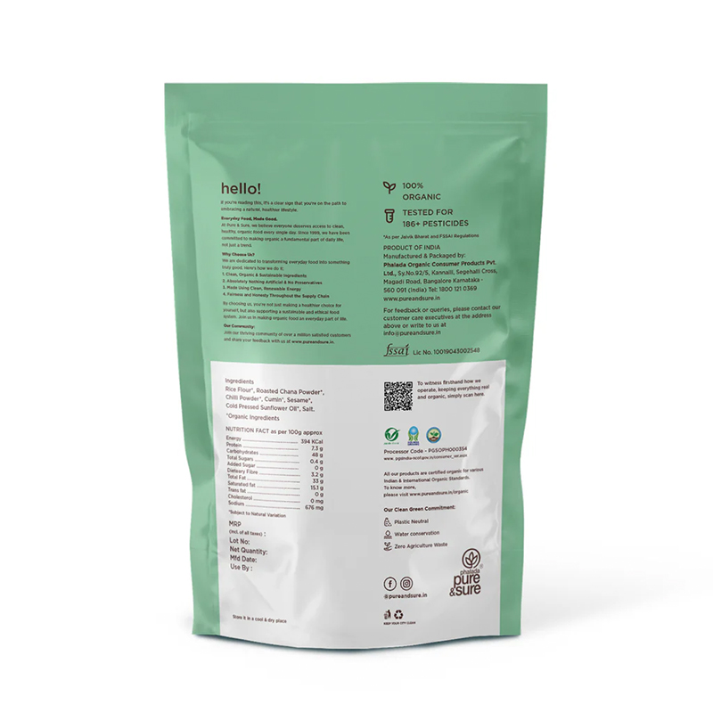 Pure  Sure Organic Chakli - 120 Gm