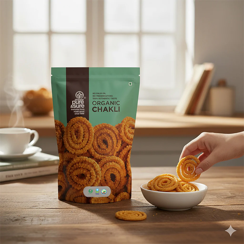 Pure  Sure Organic Chakli - 120 Gm