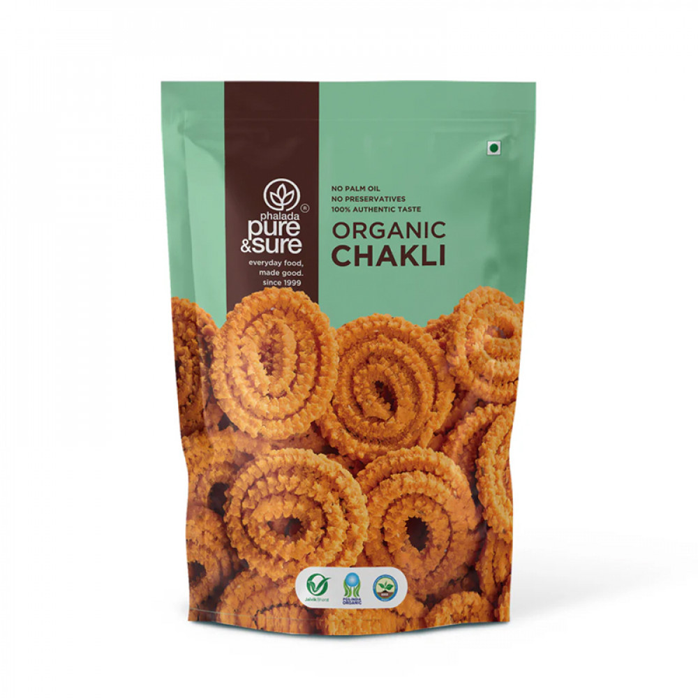 Image of Pure & Sure Organic Chakli - 120 Gm