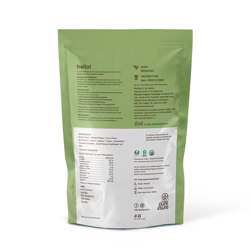 Pure Sure Organic Aloo Bhujia - 120 Gm