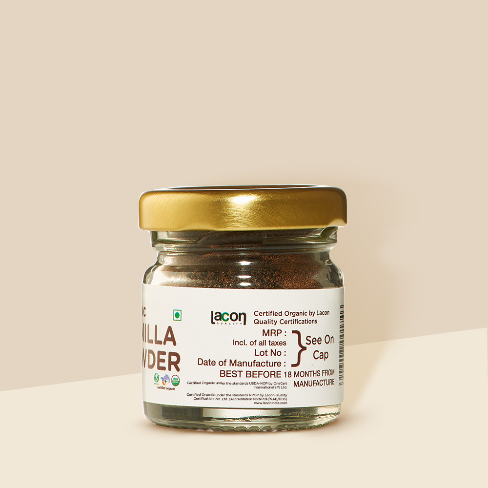 Pure  Sure Organic Vanilla Powder - 10 Gm