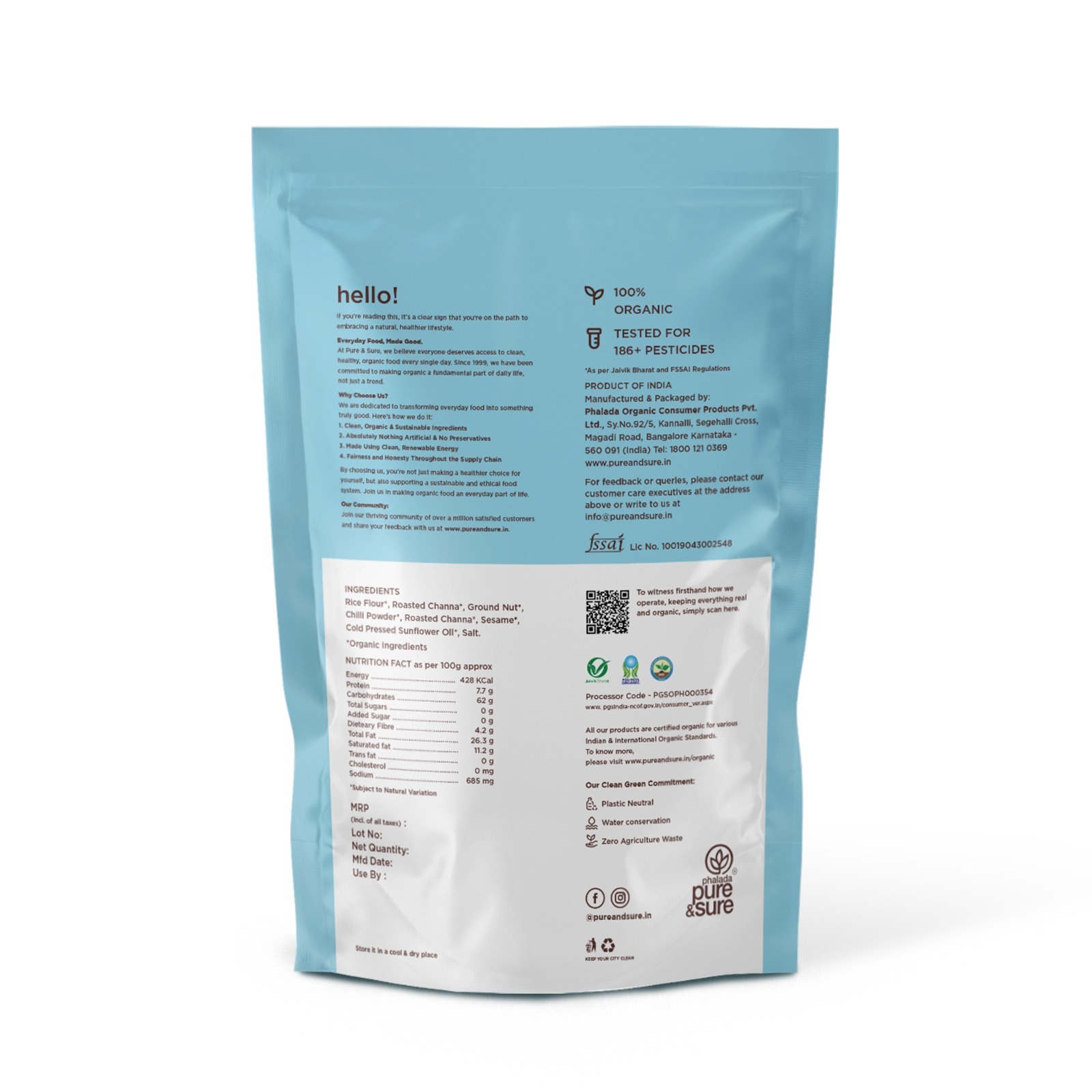 Pure  Sure Organic Nippat - 100 Gm