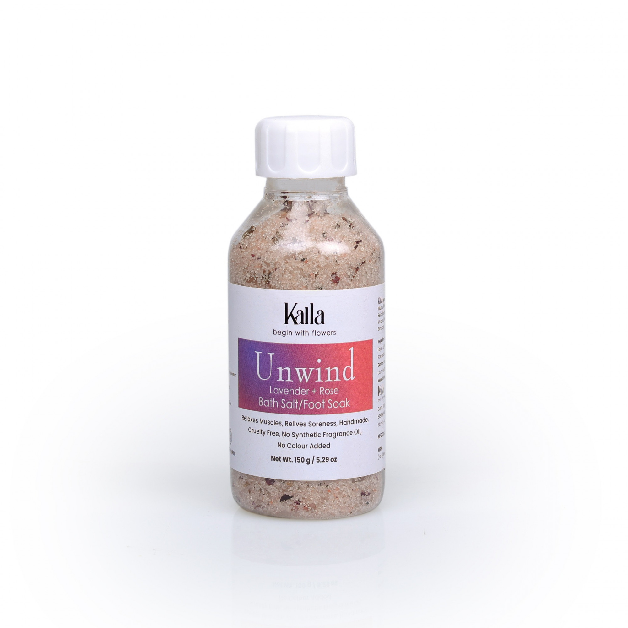 Kalla Bath Salt Foot Soak Rose  Lavender - 150 Gm