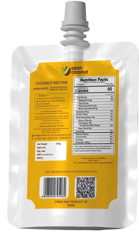 Coconut Sweetener Nectar Honey Mango - 250 Gm