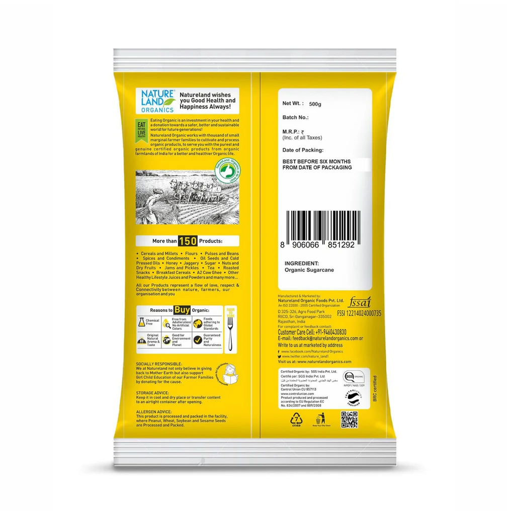 Natureland Jaggery Powder - 500 Gm