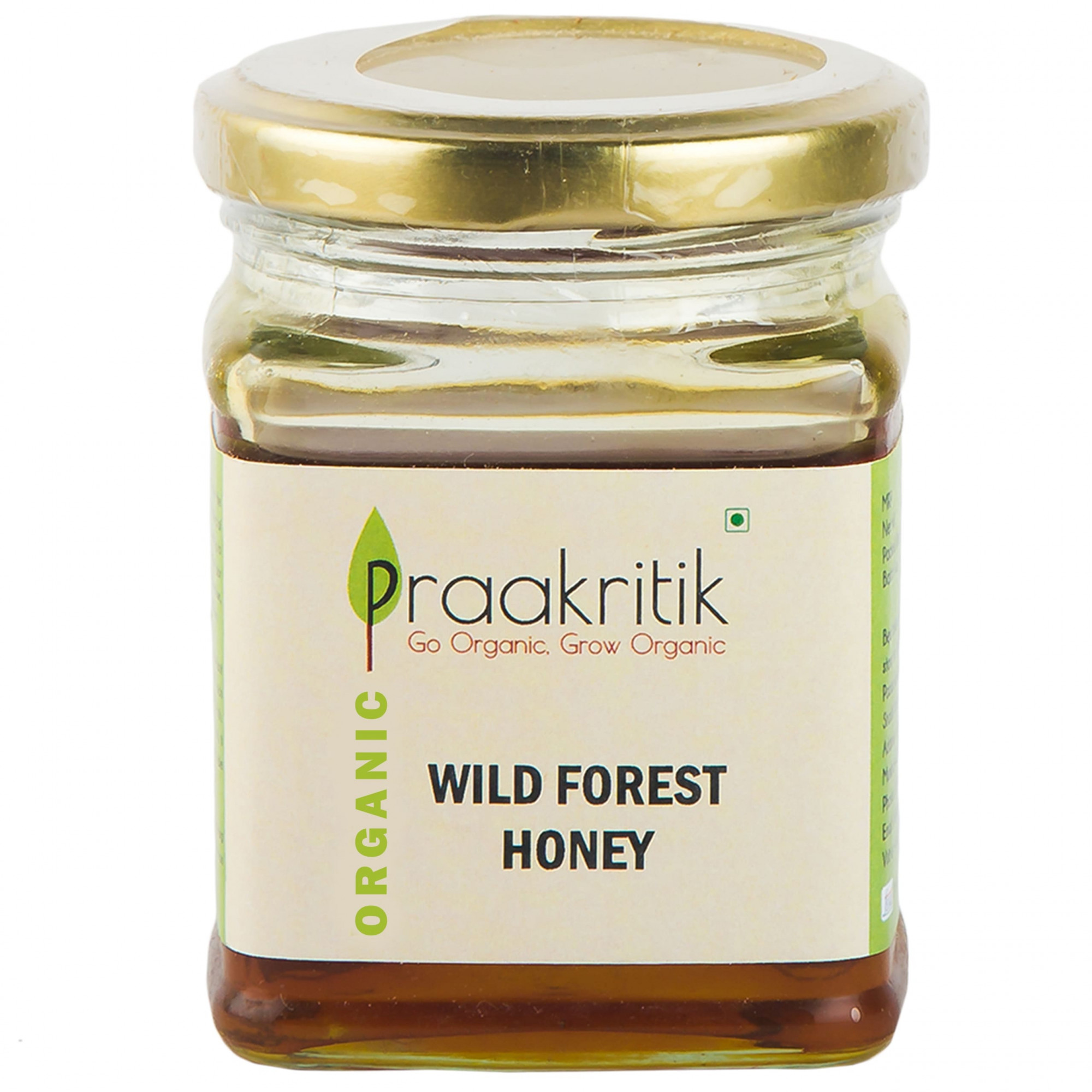 Praakritik Organic Wild Forest Honey Organic Produce of Wild Honey Bee of Forest Raw Unprocessed Unheated No Artificial Color 200Gm