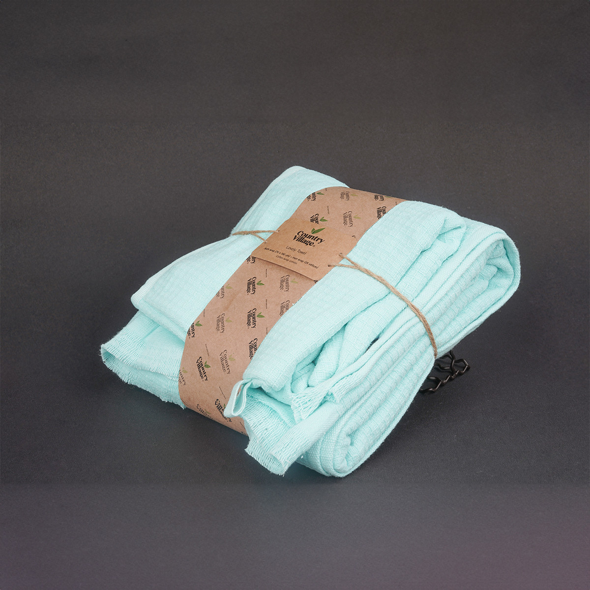 Hair Bath Wrap Towel Aqua Cotton Bamboo - 1 Unit