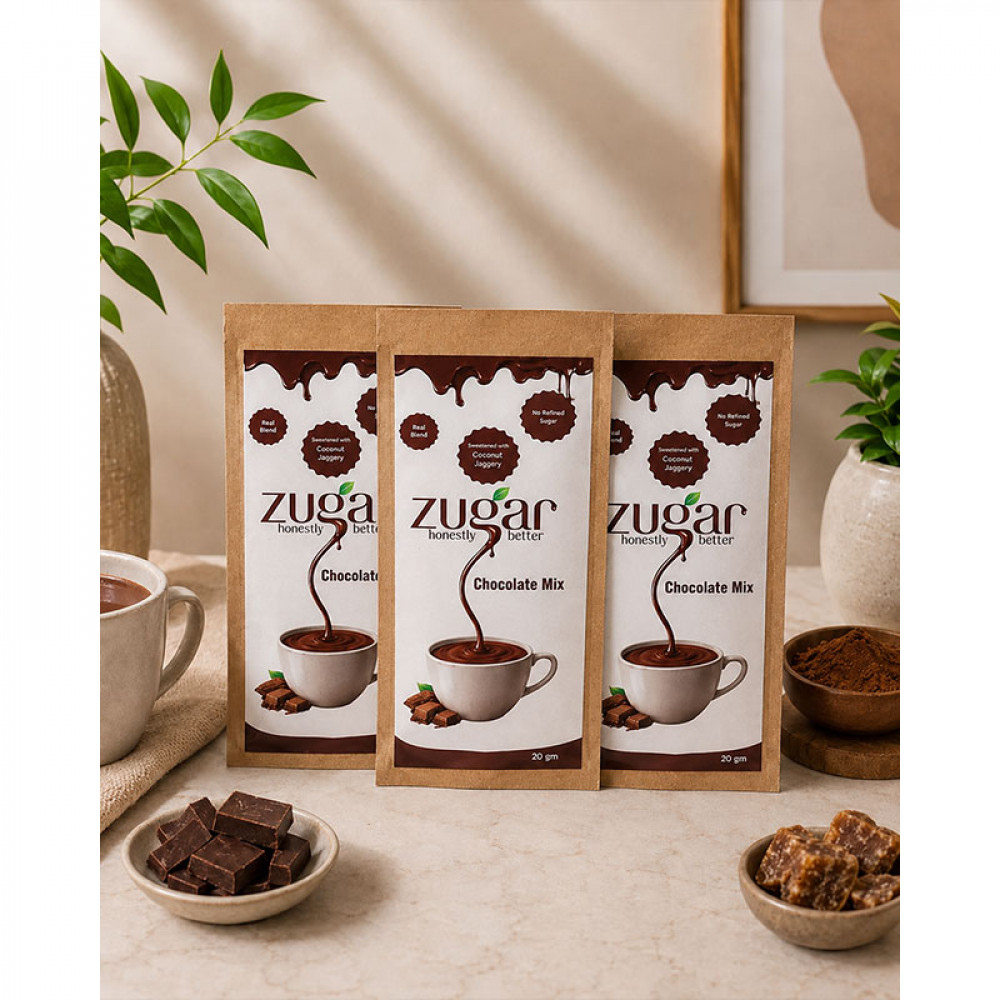 Image of Zugar Chocolate Mix 20g (Pack of 3) - 60g